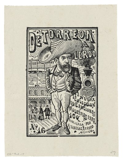 De Torreón a Lerdo, ca. 1905, gedruckt 1942 von José Guadalupe Posada