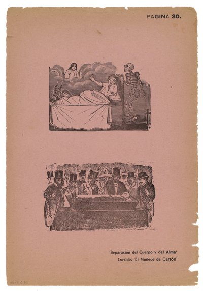 Trennung von Körper und Seele von José Guadalupe Posada
