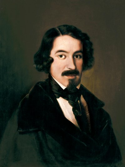 Porträt von Jose de Espronceda (1808-1842) von José de Madrazo