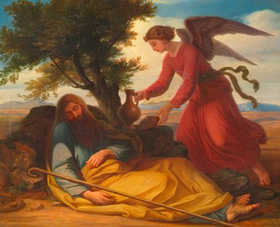 Die Speisung Jakobs in der Wüste von Josef Binder