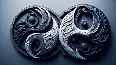 Feng Shui Konzept von Yin und Yang _05 von Josef Johann Michel