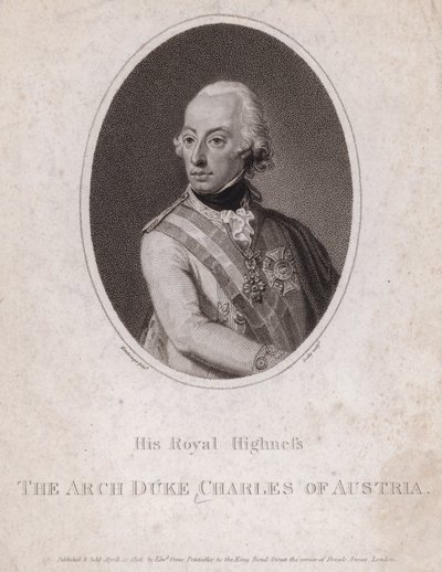 Erzherzog Karl, Herzog von Teschen, österreichischer Soldat von Josef Kreutzinger