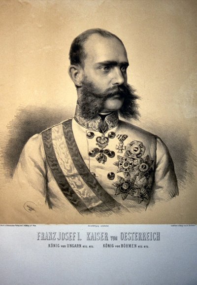 Franz Josef I. 1873 Litho von Josef Kriehuber