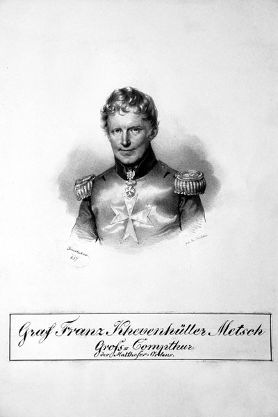 Franz Khevenhüller-Metsch Litho von Josef Kriehuber