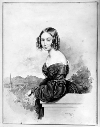 Gräfin Natalia Alexandra von Buxhövden, verheiratet mit K.G. Löwenhielm von Josef Kriehuber