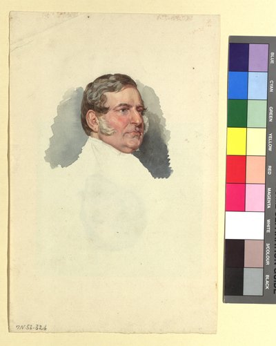 Hermengild Francesconi, erster Direktor der Kaiser Ferdinand Nordbahn. Rückseite: Franz Graf von Schlick, General der Kavallerie von Josef Kriehuber