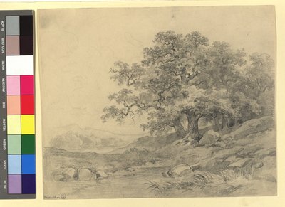 Landschaftsstudie von Josef Kriehuber
