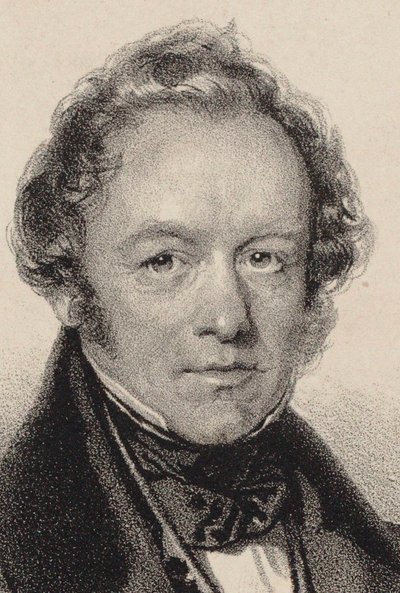 Porträt des Komponisten Peter Joseph von Lindpaintner 1791-1856, ca. 1830 von Josef Kriehuber