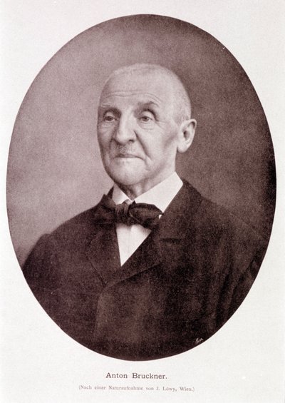 Österreichischer Komponist und Organist Anton Bruckner von Josef Löwy