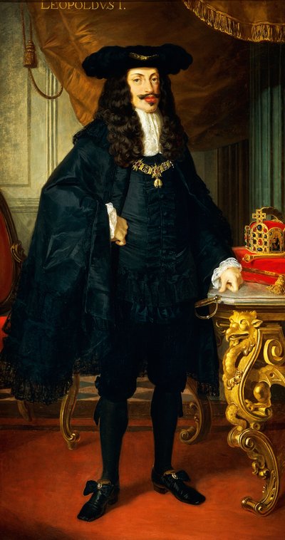 Porträt von Leopold I. von Österreich von Josef and Mayrhofer Friedrich Kiss