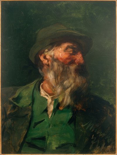 Bildnis eines Jägers im Halbprofil von Josef Wenglein