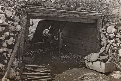 Album "Meine weltkriegs - Erinnerungen Südwestfront (Kärnten, Italien, Südtirol) 31/03/1915-12/11/1918 - Josef Zohles Wien": Militärdepot von Josef Zohles