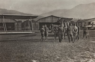 Album "Meine Weltkriegs-Erinnerungen Südwestfront (Kärnten, Italien, Südtirol) 31/03/1915-12/11/1918 - Josef Zohles Wien": Flugplatz von Josef Zohles