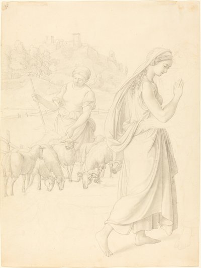 Das Treffen von Jakob und Rahel von Josef von Führich