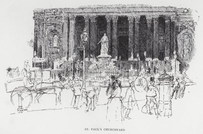 Kirchhof von St. Paul von Joseph (after) Pennell