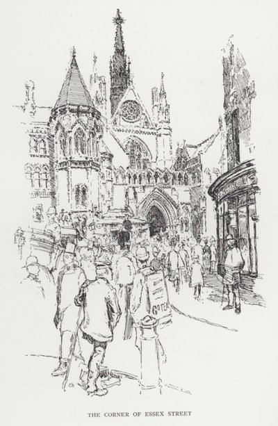 Die Ecke der Essex Street von Joseph (after) Pennell