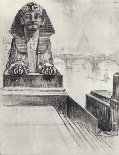 Die Sphinx (Lithografie) von Joseph (after) Pennell