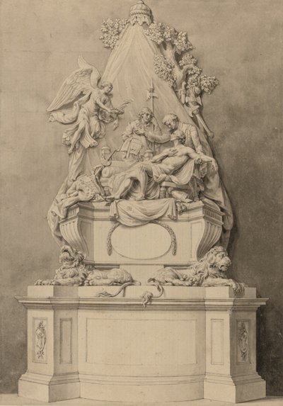 Denkmal von Generalmajor Wolfe, Nordbereich, Westminster Abbey von Joseph (attr. to) Wilton