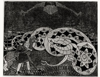 Seppo Llmarinen pflügt das Schlangenfeld, Illustration aus 