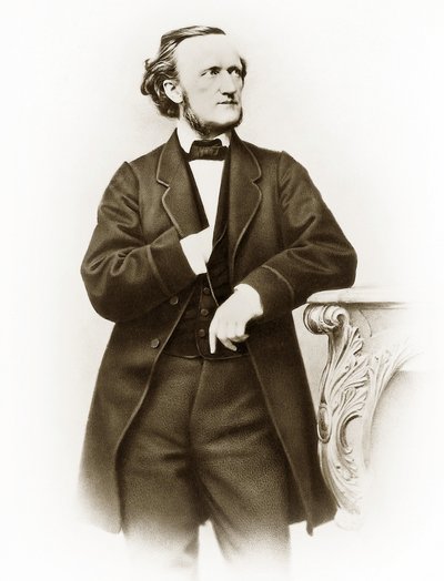 Porträt von Richard Wagner, deutscher Komponist, Foto von Joseph Albert von Joseph Albert