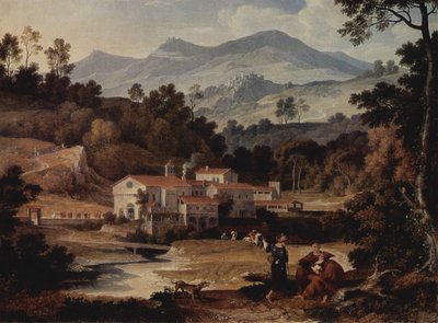 Das Kloster San Francesco im Sabinergebirge bei Rom von Joseph Anton Koch