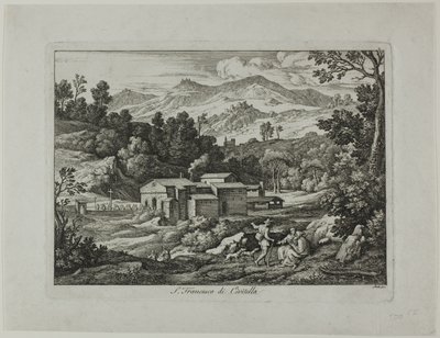 Kloster San Francesco di Civitella in den Sabiner Bergen von Joseph Anton Koch