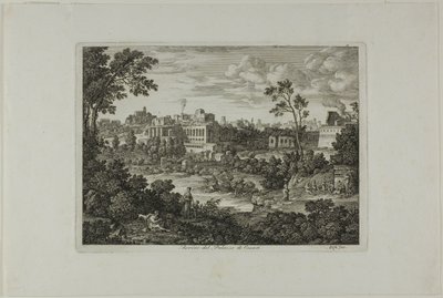 Ruinen des Palastes der Cäsaren, Platte 18 aus Die Römische Ansichten von Joseph Anton Koch