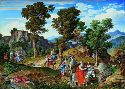 Serpentara-Landschaft mit der Prozession der Magier von Joseph Anton Koch