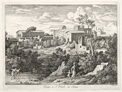 Ansicht von San Vitale, Rom, ca. 1810 von Joseph Anton Koch