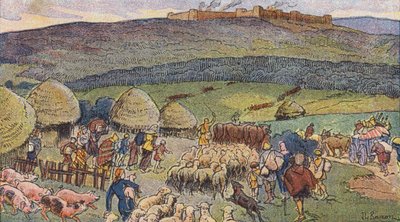 Bibracte, eine Stadt in Gallien, bewohnt von Schmieden und ein Zufluchtsort in Zeiten der Gefahr von Joseph Beuzon