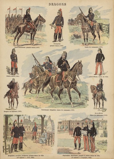 Dragoner der französischen Armee von Joseph Charles (after) Beuzon