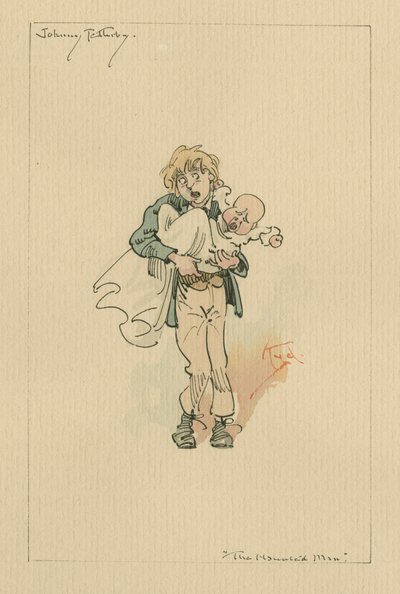 Johnny Tellerby - Der Geistermann und das Abkommen des Geistes, um 1920er von Joseph Clayton Clarke