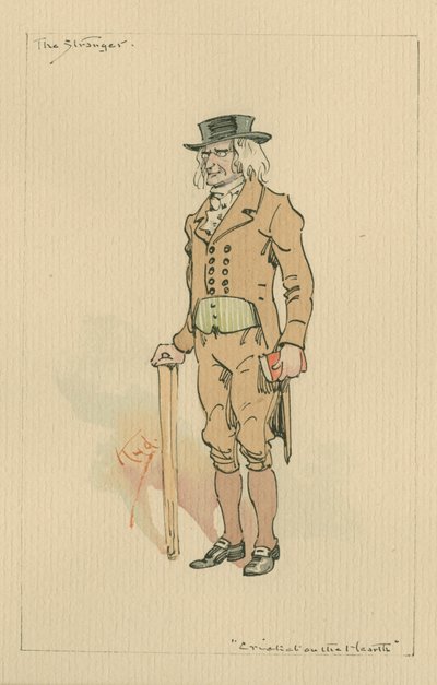 Der Fremde oder Edward Plummer - Die Grille im Herd, ca. 1920er von Joseph Clayton Clarke