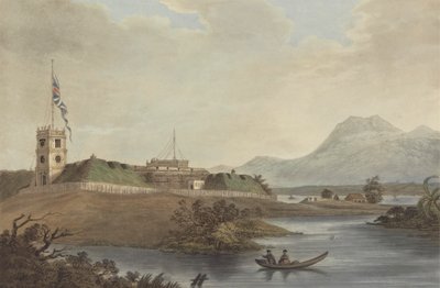 Fort Marlborough, Benkulen, Sumatra, 1799 von Joseph Constantine Stadler