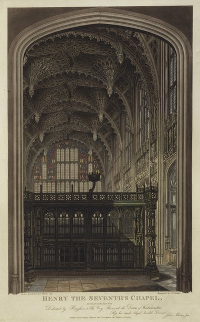 Henry VII Kapelle, Westminster Abbey, London von Joseph Constantine Stadler