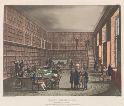 Royal Institution, Albemarle Street, 1. Mai 1809 von Joseph Constantine Stadler