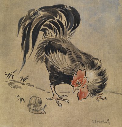 Spanischer Hahn und Schnecke von Joseph Crawhall