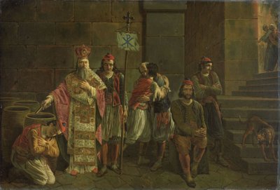 Die letzten Verteidiger von Missolonghi von Joseph Denis Odevaere