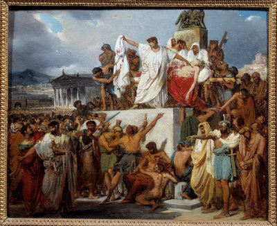Der Tod von Julius Caesar von Joseph Desire Court