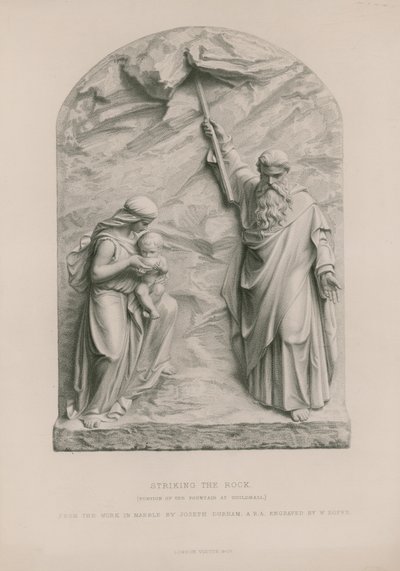 Moses schlägt den Felsen von Joseph Durham