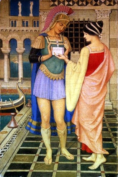 Überreichung des Kästchens von Joseph Edward Southall