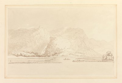 Lodore Cottage Felsen & Wasserfall von Joseph Farington