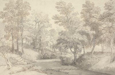 Trittsteine am Fluss Duddon, Lake District von Joseph Farington