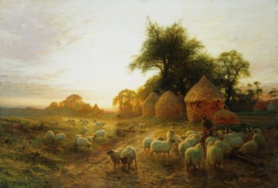 Gelber Sonnenuntergang im Westen von Joseph Farquharson