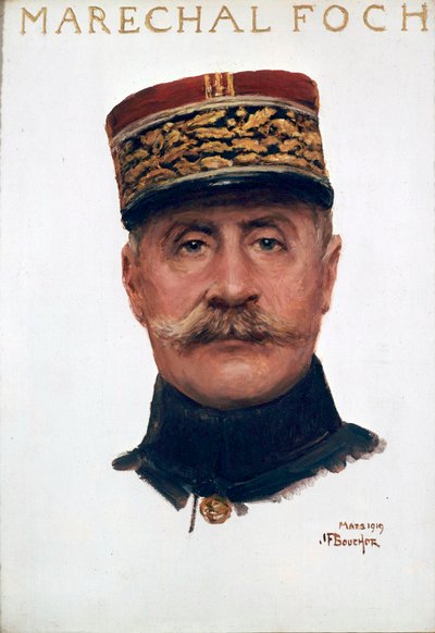 Porträt von Marschall Ferdinand Foch von Joseph Felix Bouchor