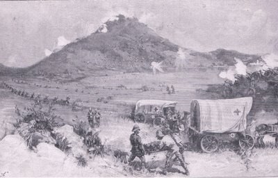 Die Schlacht von Graspan (Litho) von Joseph Finnemore