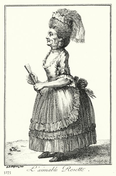 Die schöne Rosette (Stich) von Joseph Franz von (after) Goez