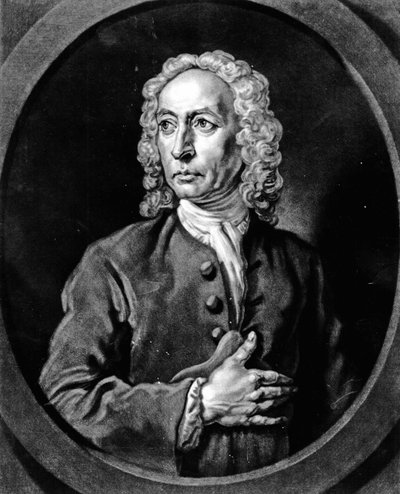 Anthony Sayer, graviert von John Faber Jr (Mezzotinto) von Joseph Highmore