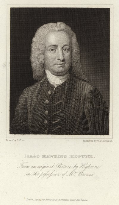 Isaac Hawkins Browne - Englischer Schriftsteller und Politiker (1705 - 1760) von Joseph Highmore