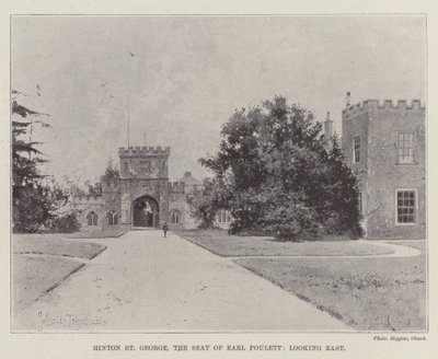 Hinton St George, der Sitz von Earl Poulett, Blick nach Osten von Joseph Holland Tringham
